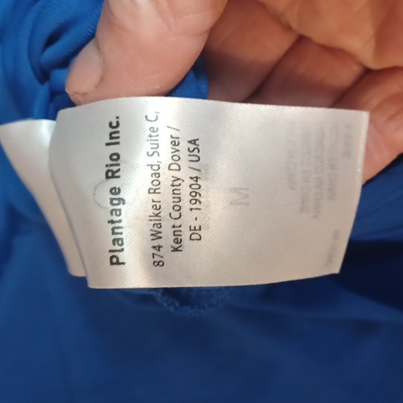 Farm Rio Cobalt Blue Cowl Neck Long Sleeve Bodysuit M - Picture 10 of 15